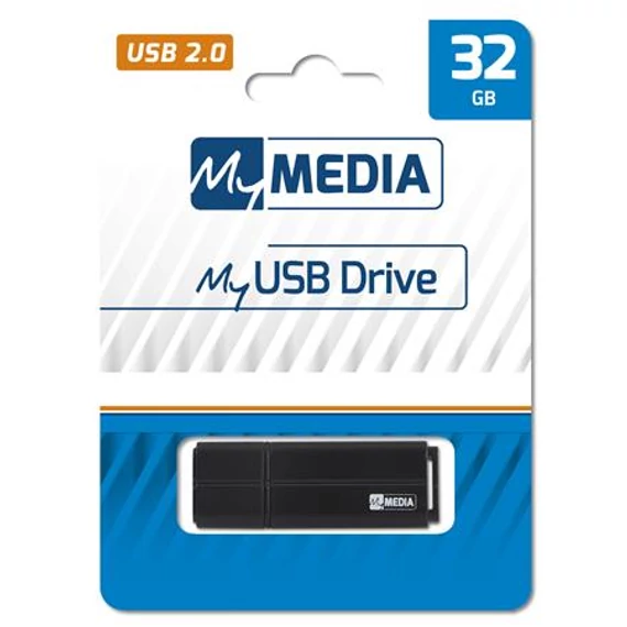 Pendrive, 32GB, USB 2.0, MYMEDIA (by VERBATIM)