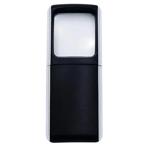 Nagyító, 35x38 mm, LED fénnyel, WEDO, fekete