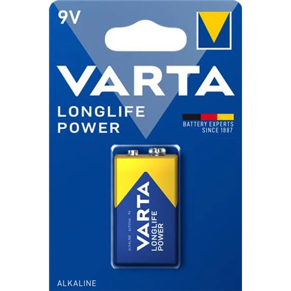 Elem, 9V, 1 db, VARTA "Longlife Power" Elem, 9V, 1 db, VARTA "Longlife Power"