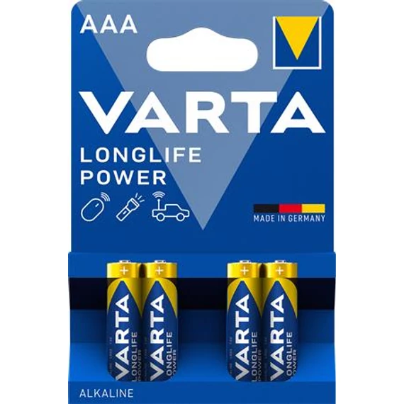 Elem, AAA mikro, 4 db, VARTA "Longlife Power"