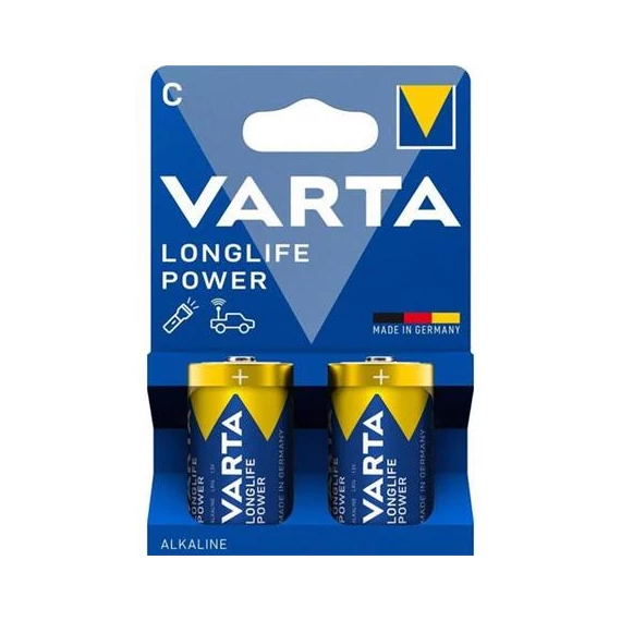 Elem, C baby, 2 db, műanyagmentes, VARTA "Longlife Power"