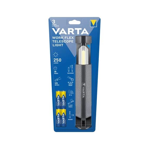 Elemlámpa, LED, VARTA "Work Flex Telescope"