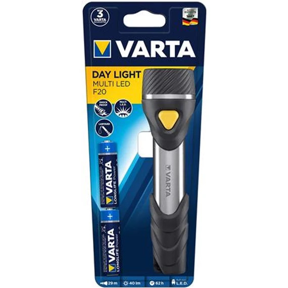 Elemlámpa, LED, 2xAA, VARTA "Day Light F20" Elemlámpa, LED, 2xAA, VARTA "Day Light F20"