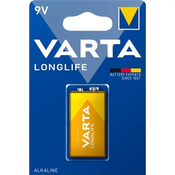 Elem, 9V, 1 db, VARTA "Longlife" Elem, 9V, 1 db, VARTA "Longlife"