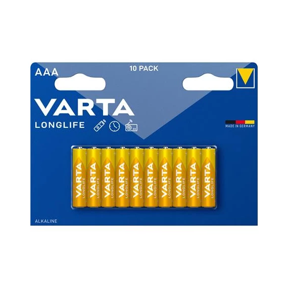 Elem, AAA mikro, 10 db, VARTA "Longlife"