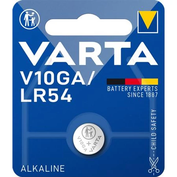 Gombelem, V10GA / LR1130 / LR54 / 189, 1 db, VARTA Gombelem, V10GA / LR1130 / LR54 / 189, 1 db, VARTA