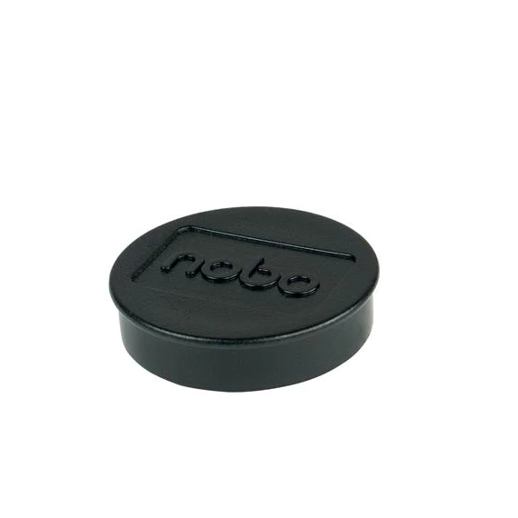 Mágneskorong, erős, 38 mm, 10 db, NOBO, fekete