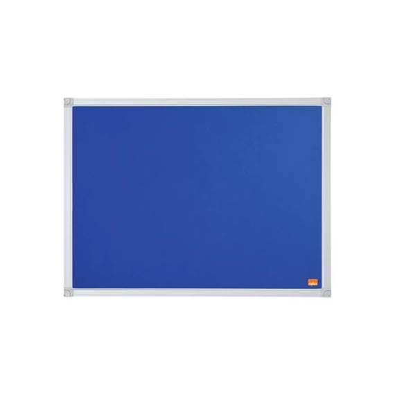 Üzenőtábla, aluminium keret, 60x45 cm, NOBO "Essentials", kék