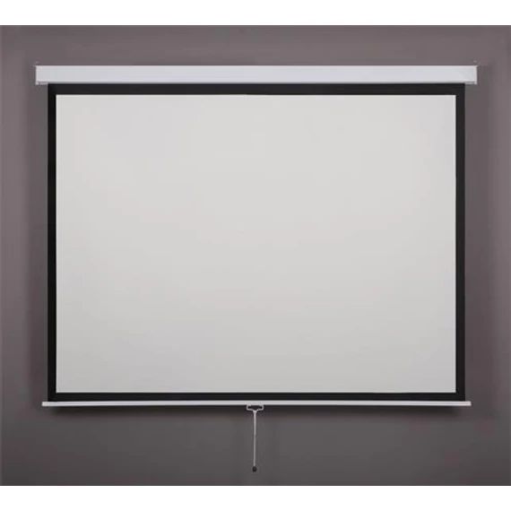 Vetítővászon, fali, rolós, 1:1, 240x240cm, VICTORIA VISUAL