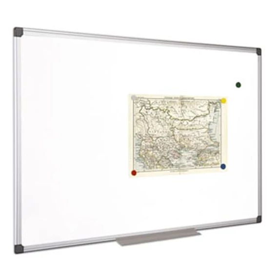 Fehértábla, mágneses, 100x100 cm, alumínium keret, VICTORIA VISUAL