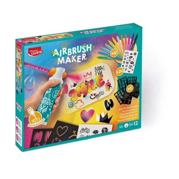 Kreatív festékszóró készlet, MAPED CREATIV "Airbrush Maker"