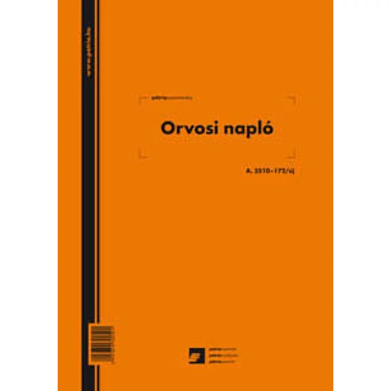 Orvosi napló 200 lapos könyv A/4 álló