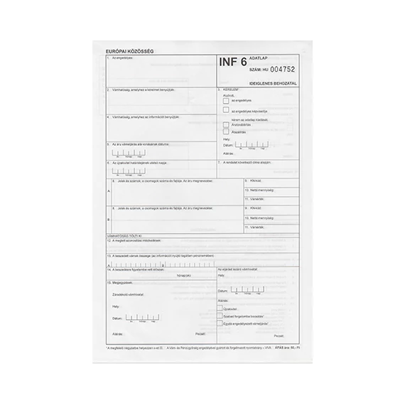 Információs lap 6 Információs lap 6