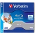 Kép 1/5 - BD-R BluRay lemez, nyomtatható, 25GB, 6x, 1 db, normál tok, VERBATIM