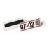 Kép 3/6 - Logisztikai zseb, 100x38 mm, fekvő, DURABLE, mágneses, átlátszó, 10 db/csomag