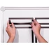 Kép 2/3 - Bemutató fejléc, 297x40 mm, mágneses, DURABLE "DURAFRAME® MAGNETIC TOP", fekete