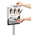 Kép 3/5 - Padlóállvány, A4, DURABLE "INFO STAND BASIC", antracit-szürke