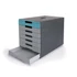 Kép 2/4 - Irattároló, műanyag, 7 fiókos, DURABLE "Idealbox pro 7", kék