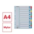 Kép 2/7 - Regiszter, karton, A4, 1-12, ESSELTE "Mylar"