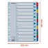 Kép 6/7 - Regiszter, karton, A4, 1-12, ESSELTE "Mylar"