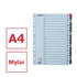 Kép 2/8 - Regiszter, karton, A4, 1-20, ESSELTE "Mylar"