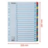 Kép 7/8 - Regiszter, karton, A4, 1-20, ESSELTE "Mylar"