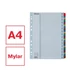 Kép 2/7 - Regiszter, karton, A4, 1-31, ESSELTE "Mylar"