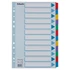 Kép 1/6 - Regiszter, laminált karton, A4, 12 részes, ESSELTE "Mylar"