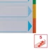 Kép 5/6 - Regiszter, karton, A4, 5 részes, írható előlappal, ESSELTE "Standard", színes