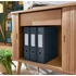 Kép 5/6 - Iratrendező, 80 mm, A4, karton, 180°, LEITZ "Cosy Soft Touch", bársonyszürke