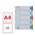 Kép 3/7 - Regiszter, műanyag, A4, 5 részes, ESSELTE