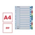 Kép 4/7 - Regiszter, műanyag, A4, 10 részes, ESSELTE