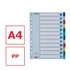 Kép 4/7 - Regiszter, műanyag, A4, 12 részes, ESSELTE