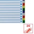 Kép 6/7 - Regiszter, műanyag, A4, 20 részes, ESSELTE