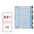 Kép 4/7 - Regiszter, műanyag, A4 Maxi, 10 részes, ESSELTE