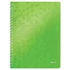 Kép 1/4 - Spirálfüzet, A4, kockás, 80 lap, LEITZ "Wow", zöld Kép 1/4 - Spirálfüzet, A4, kockás, 80 lap, LEITZ "Wow", zöld