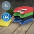 Kép 3/5 - Irattálca, műanyag, A4, LEITZ "Recycle", kék