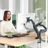 Kép 8/9 - Monitor- és laptoptartó-kar, LEITZ "Ergo Dual", sötétszürke