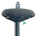 Kép 4/7 - Ülőszék, billenő, ergonomikus, LEITZ "Ergo Active", sötétszürke