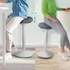 Kép 7/9 - Állószék, billenő, ergonomikus, LEITZ "Ergo Active", világosszürke
