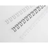 Kép 2/2 - Spirál, fém, 2:1, 6 mm, 55 lap, GBC "MultiBind 21",  ezüst