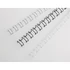 Kép 2/3 - Spirál, fém, 2:1, 6 mm, 55 lap, GBC "MultiBind 21", fekete