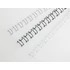 Kép 2/2 - Spirál, fém, 2:1, 8 mm, 70 lap, GBC "MultiBind 21",  fekete