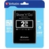 Kép 1/5 - 2,5" HDD (merevlemez), 2TB, USB 3.0, VERBATIM, fekete