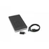 Kép 2/4 - 2,5" HDD (merevlemez), 2TB, USB 3.1, jelszavas titkosítás, VERBATIM "Secure Portable", fekete