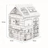 Kép 1/5 - Színezhető karton játszóház, FELLOWES "BANKERS BOX® Playhouse", finomságok/ételek, vegyes minta