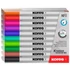 Kép 1/3 - Tábla- és flipchart marker készlet, 1-3 mm kúpos, KORES "K-Marker W1", 10 különböző szín