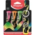 Kép 1/9 - Szövegkiemelő készlet, 1-5 mm, MAPED "Fluo Peps Flex", 4 különböző szín