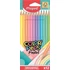 Kép 1/3 - Színes ceruza készlet, háromszögletű, MAPED "Color`Peps Pastel", 12 különböző pasztell szín