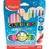 Kép 1/2 - Filctoll készlet, 1-3,6 mm, kimosható, MAPED "Color`Peps Long Life", 12 különböző szín